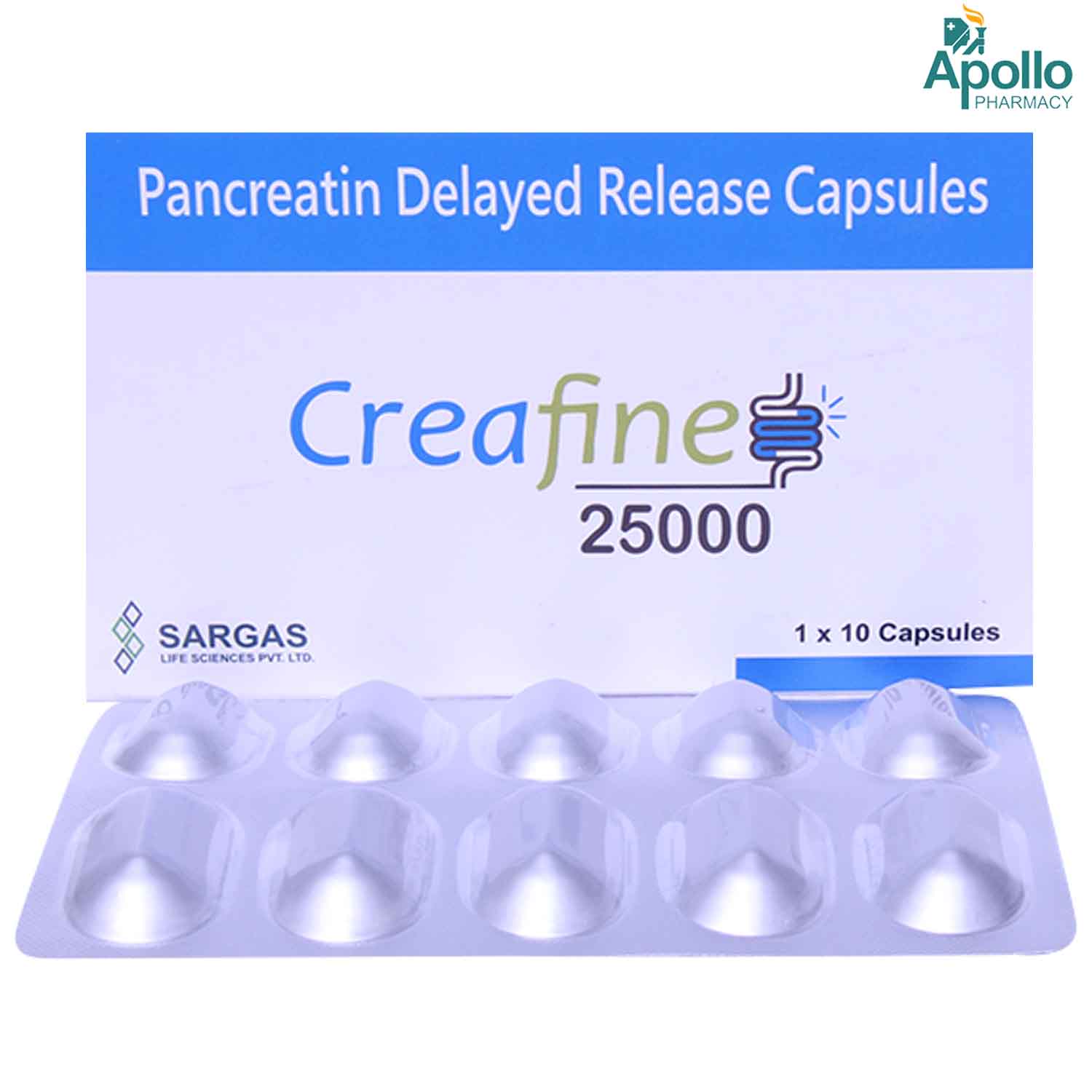 Creafine 25000 Capsule 10's, Pack of 10 CapsuleS Creafine 25000 Capsule 10's, Pack of 10 CapsuleS