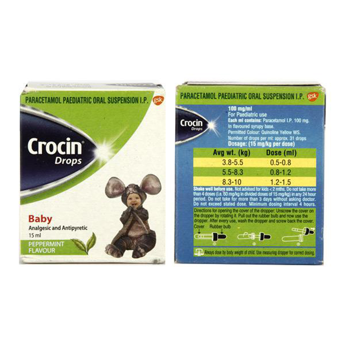 Crocin Oral Drop, 15 ml, Pack of 1 Oral Drops