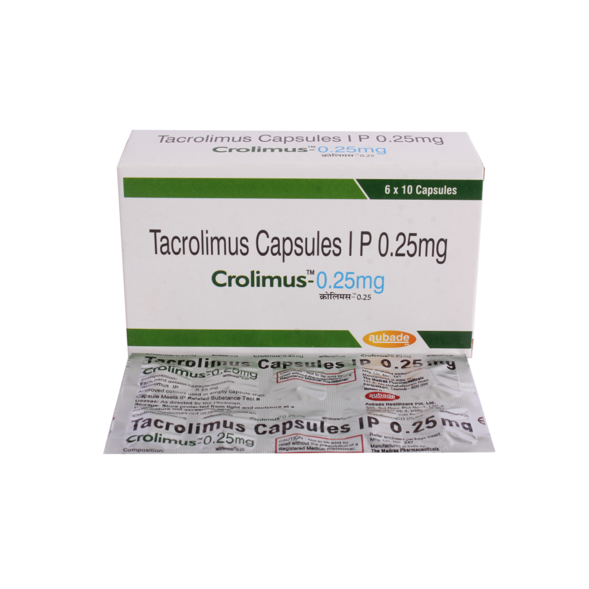 Crolimus-0.25 mg Capsule 10's, Pack of 10 CAPSULES Crolimus-0.25 mg Capsule 10's, Pack of 10 CAPSULES