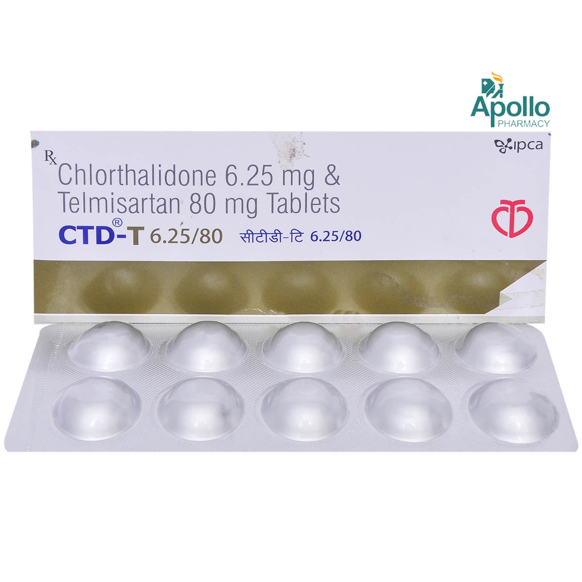 CTD-T 6.25/80 Tablet 10's, Pack of 10 CTD-T 6.25/80 Tablet 10's, Pack of 10