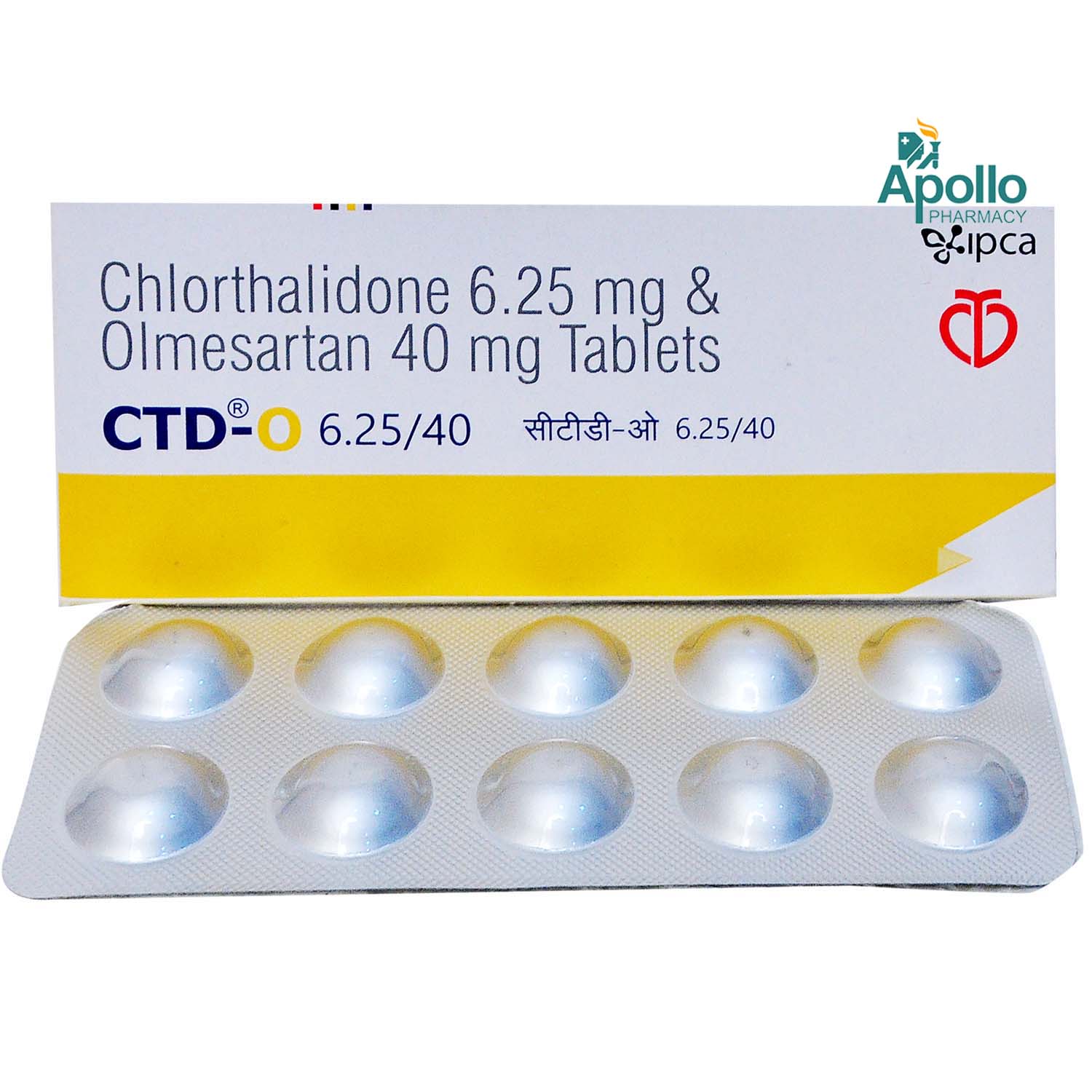 CTD-O 6.25/40 Tablet 10's, Pack of 10 TABLETS CTD-O 6.25/40 Tablet 10's, Pack of 10 TABLETS
