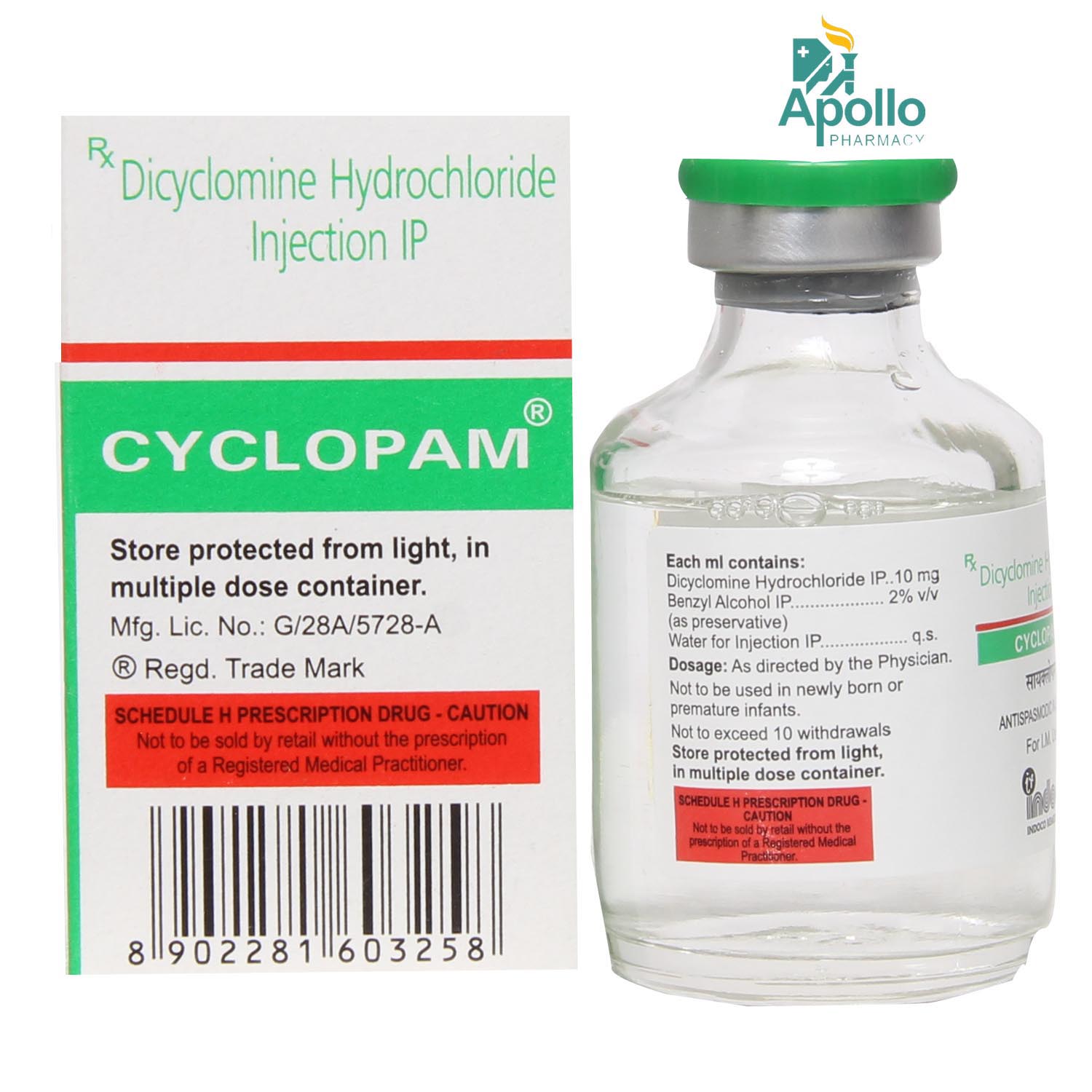 CYCLOPAM INJECTION 30ML, Pack of 1 CYCLOPAM INJECTION 30ML, Pack of 1