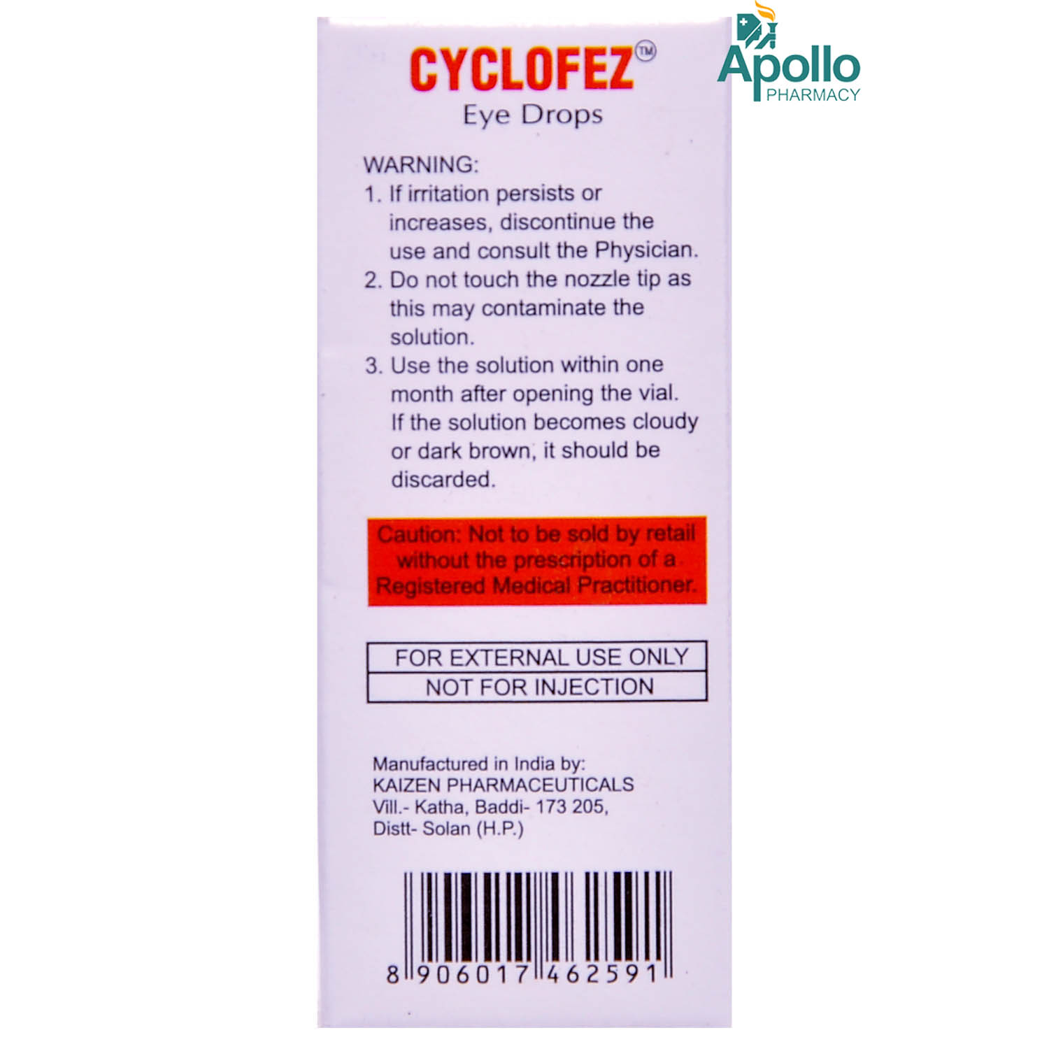 Cyclofez Eye Drops 5 ml, Pack of 1 Eye Drops Cyclofez Eye Drops 5 ml, Pack of 1 Eye Drops