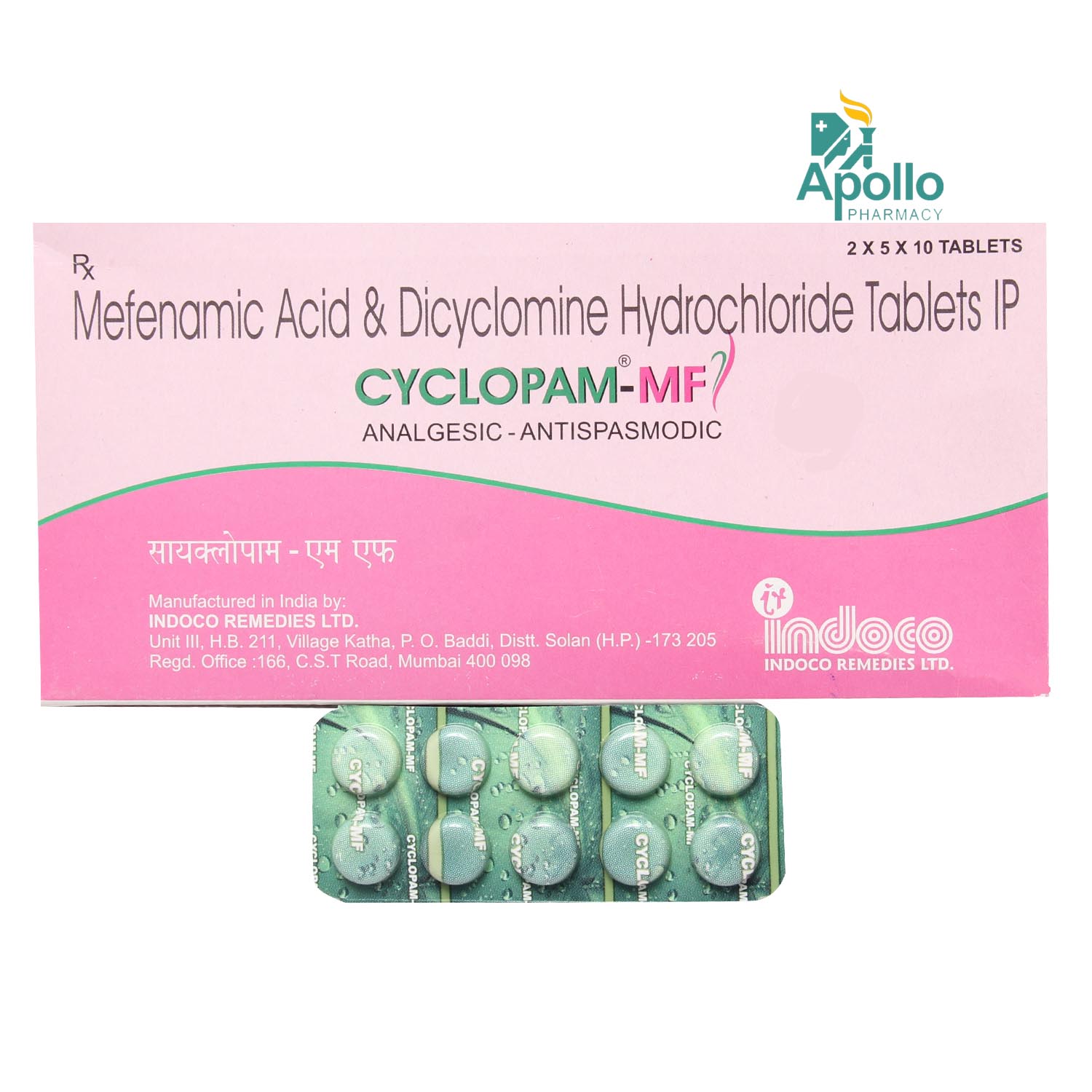Cyclopam-MF Tablet 10's, Pack of 10 TABLETS Cyclopam-MF Tablet 10's, Pack of 10 TABLETS
