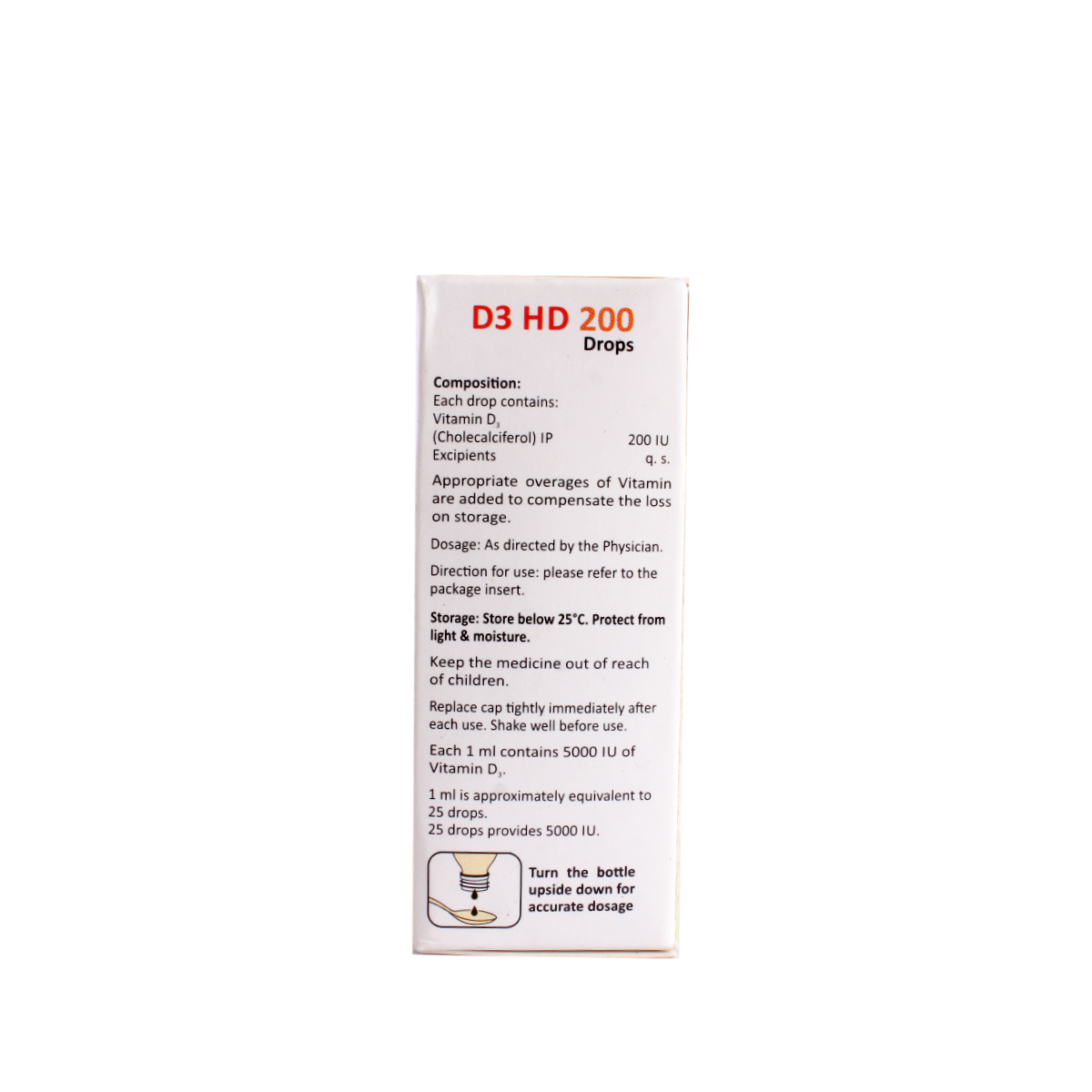 D3 HD 200 Oral Drop 5 ml, Pack of 1 DROPS D3 HD 200 Oral Drop 5 ml, Pack of 1 DROPS