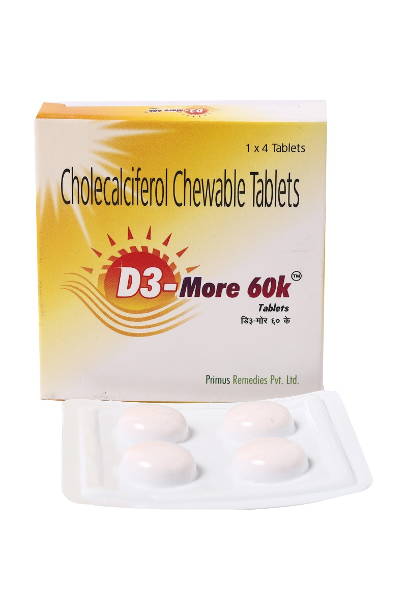 D3 More 60K Tablet 4's, Pack of 4 D3 More 60K Tablet 4's, Pack of 4