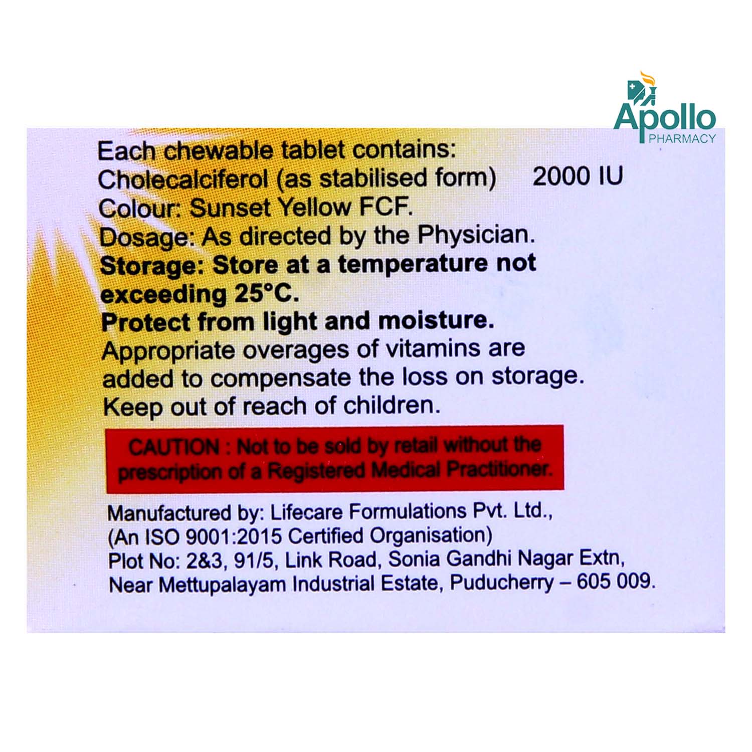 D3 More 2K Chewable Tablet 10's, Pack of 10 D3 More 2K Chewable Tablet 10's, Pack of 10