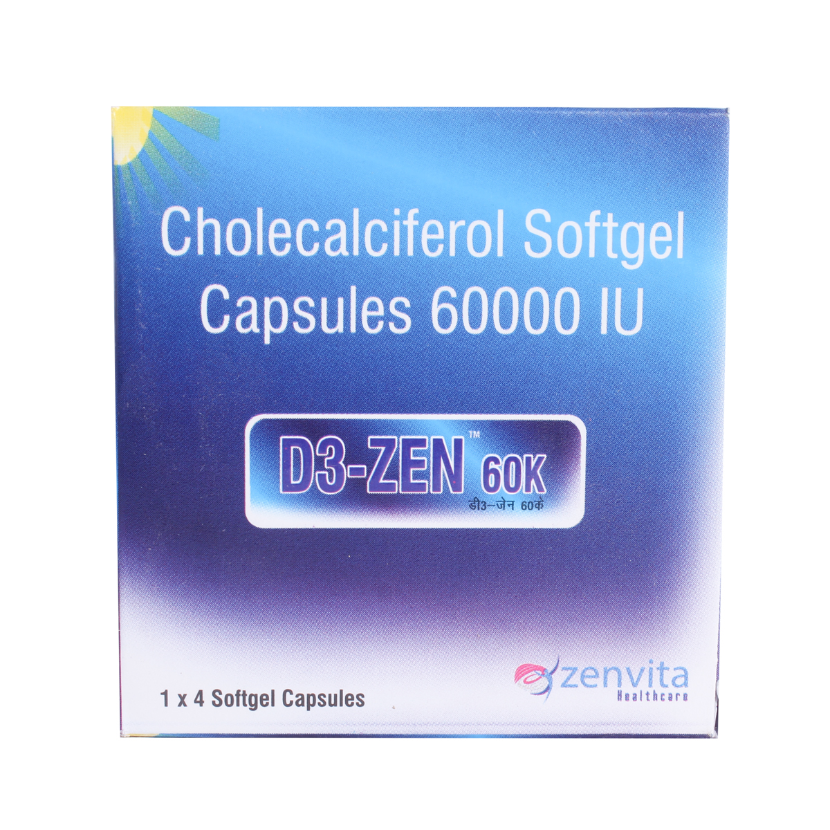 D3-Zen 60K Capsule 4's, Pack of 4 D3-Zen 60K Capsule 4's, Pack of 4