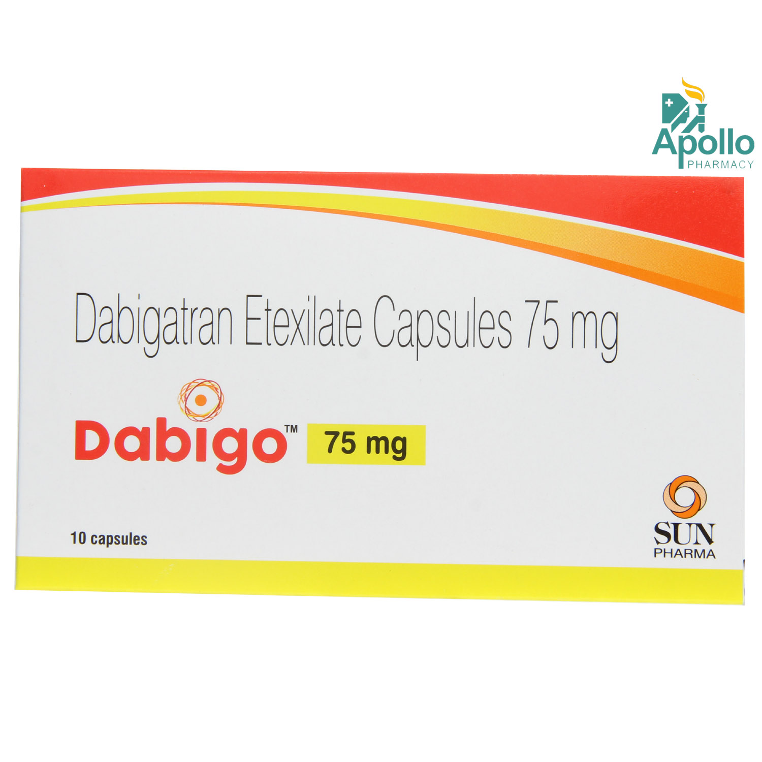 Dabigo 75 mg Capsule 10's, Pack of 10 CAPSULES Dabigo 75 mg Capsule 10's, Pack of 10 CAPSULES