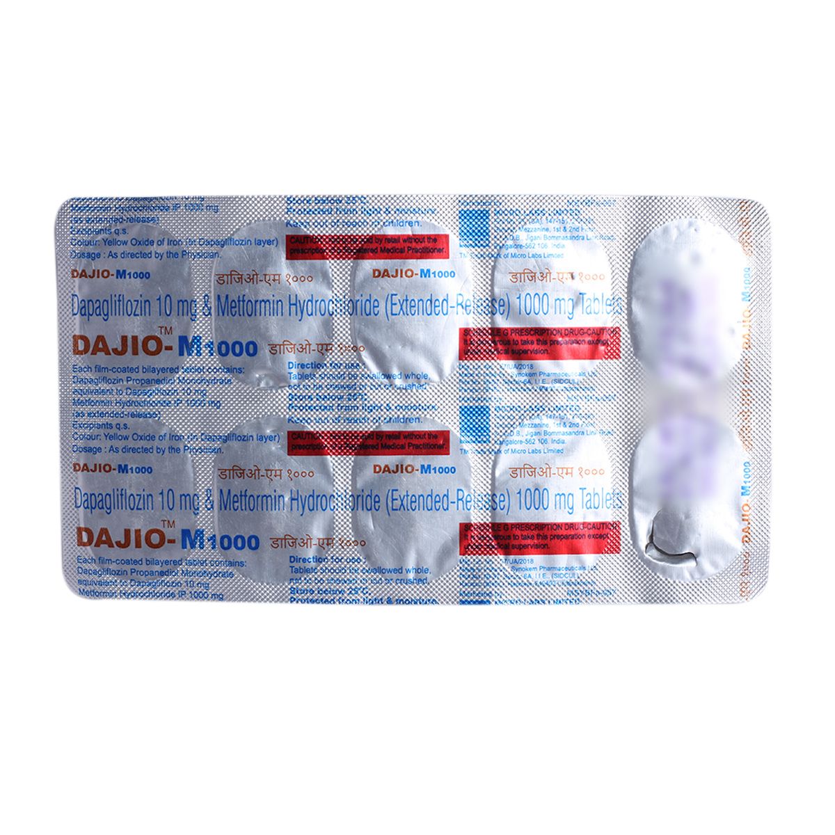 Dajio-M 1000 Tablet 10's, Pack of 10 TABLETS Dajio-M 1000 Tablet 10's, Pack of 10 TABLETS