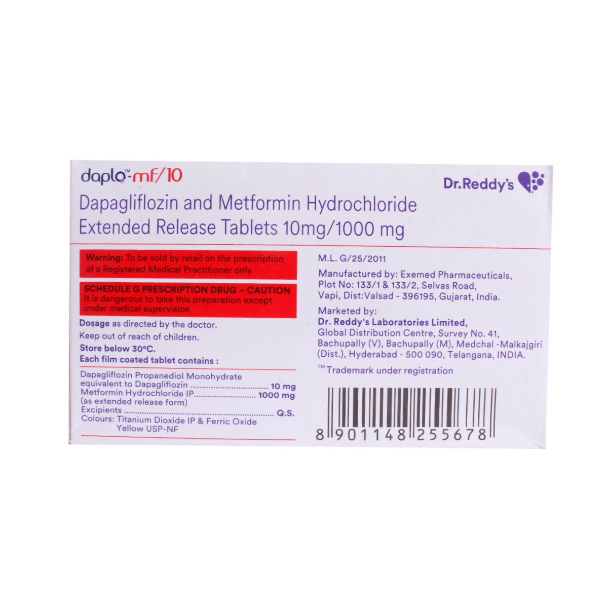 Daplo-MF 10 Tablet 10's, Pack of 10 TABLETS Daplo-MF 10 Tablet 10's, Pack of 10 TABLETS