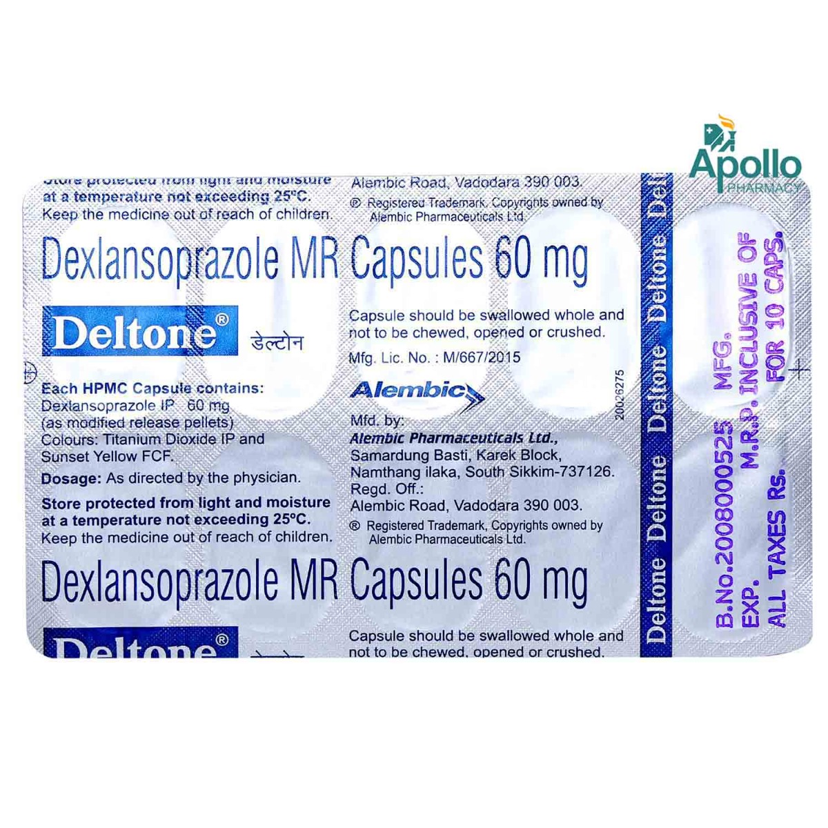 Deltone Capsule 10's, Pack of 10 CAPSULES Deltone Capsule 10's, Pack of 10 CAPSULES