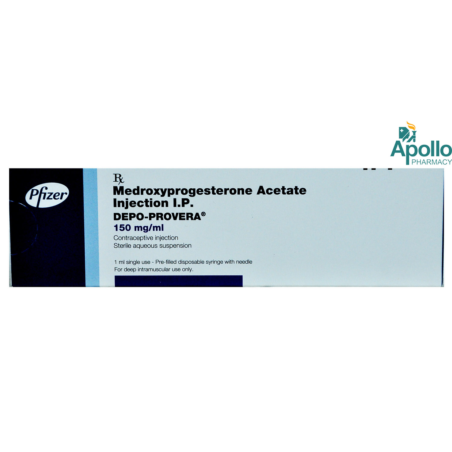 Depo-Provera 150 mg Injection 1 ml, Pack of 1 Injection Depo-Provera 150 mg Injection 1 ml, Pack of 1 Injection