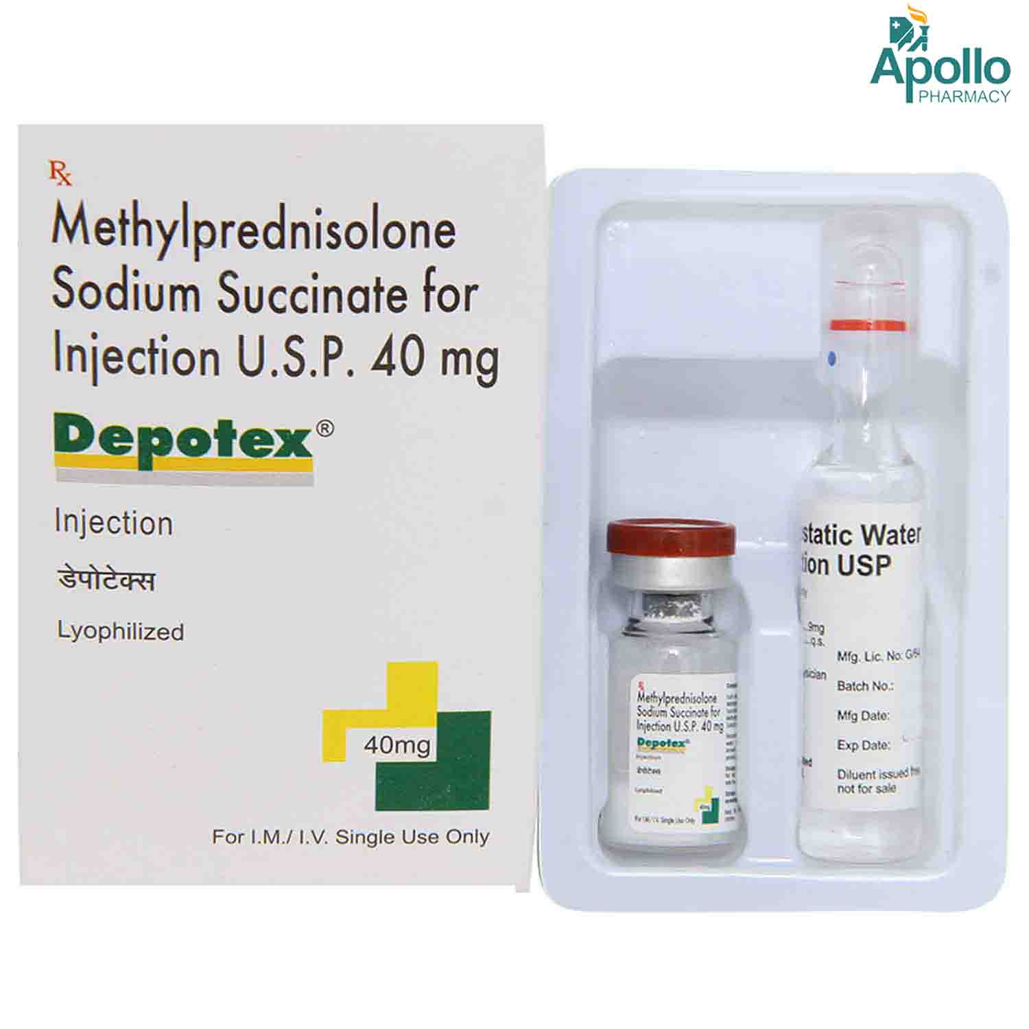 Depotex 40 mg Injection 1's, Pack of 1 Injection Depotex 40 mg Injection 1's, Pack of 1 Injection