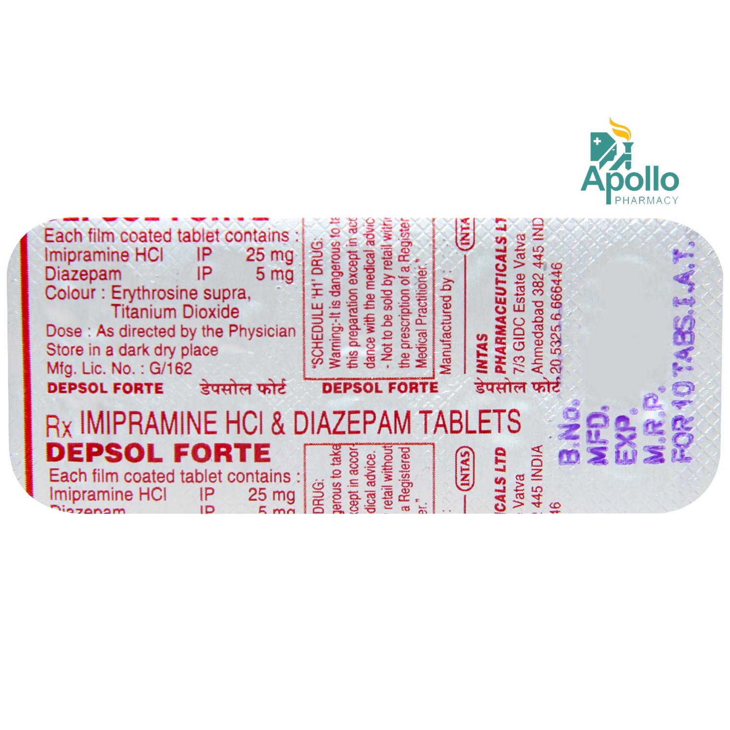 Depsol Forte Tablet 10's, Pack of 10 TabletS Depsol Forte Tablet 10's, Pack of 10 TabletS