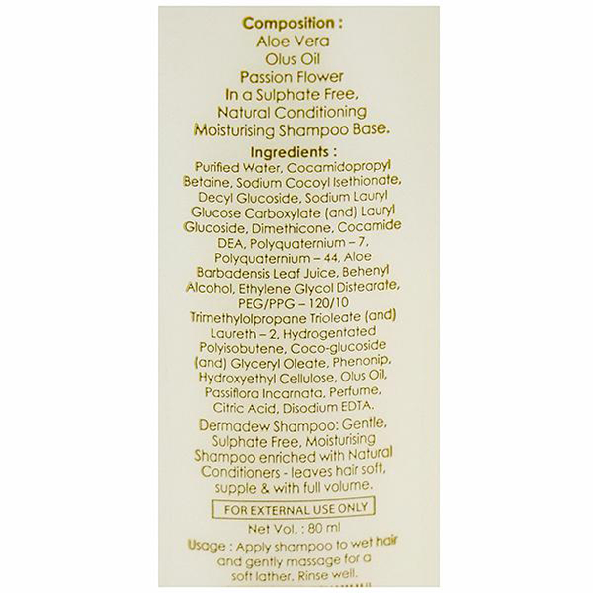 Dermadew Shampoo, 80 ml, Pack of 1 Dermadew Shampoo, 80 ml, Pack of 1