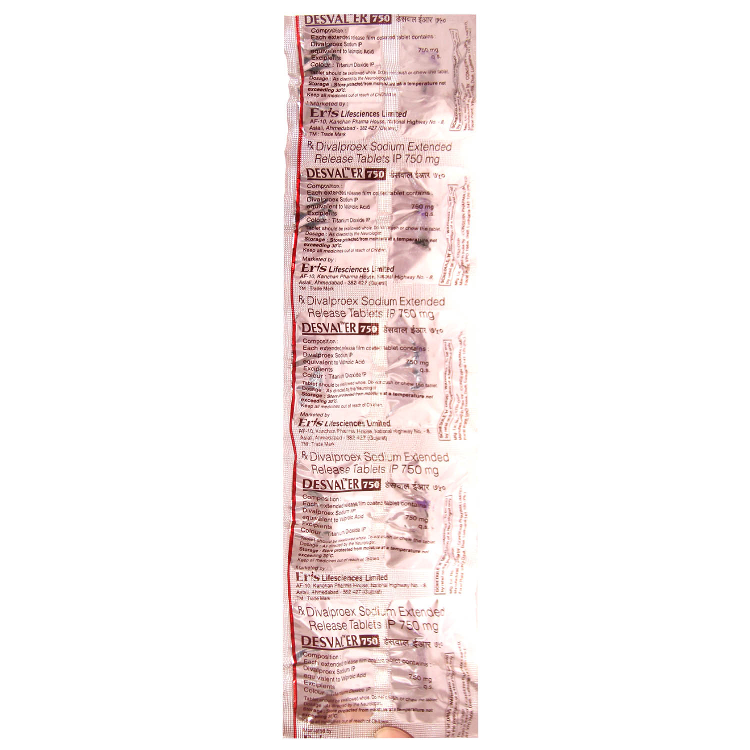Desval ER 750 Tablet 10's, Pack of 10 TABLETS Desval ER 750 Tablet 10's, Pack of 10 TABLETS