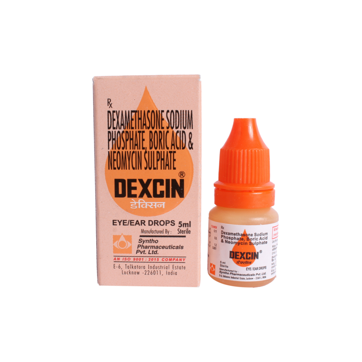 Dexcin Eye/Ear Drops 5 ml, Pack of 1 Drops Dexcin Eye/Ear Drops 5 ml, Pack of 1 Drops