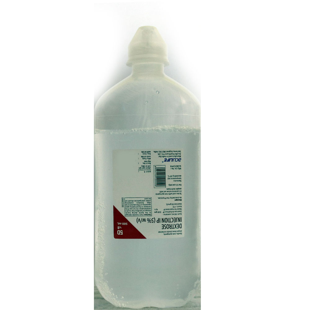 Nirlife Dextrose 5% Infusion 500 ml, Pack of 1 Infusion Nirlife Dextrose 5% Infusion 500 ml, Pack of 1 Infusion