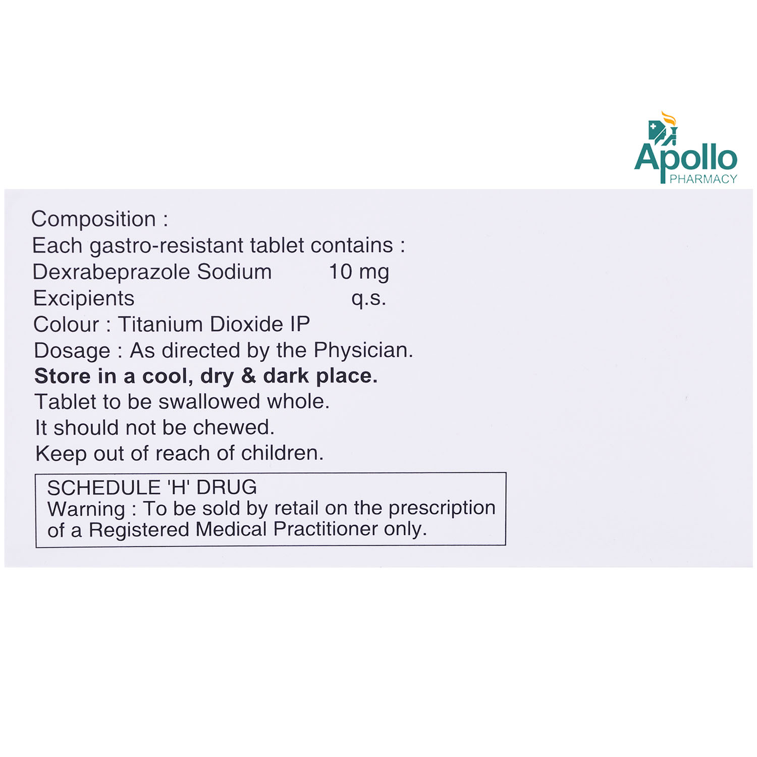 Dexpure 10 mg Tablet 10's, Pack of 10 TabletS Dexpure 10 mg Tablet 10's, Pack of 10 TabletS