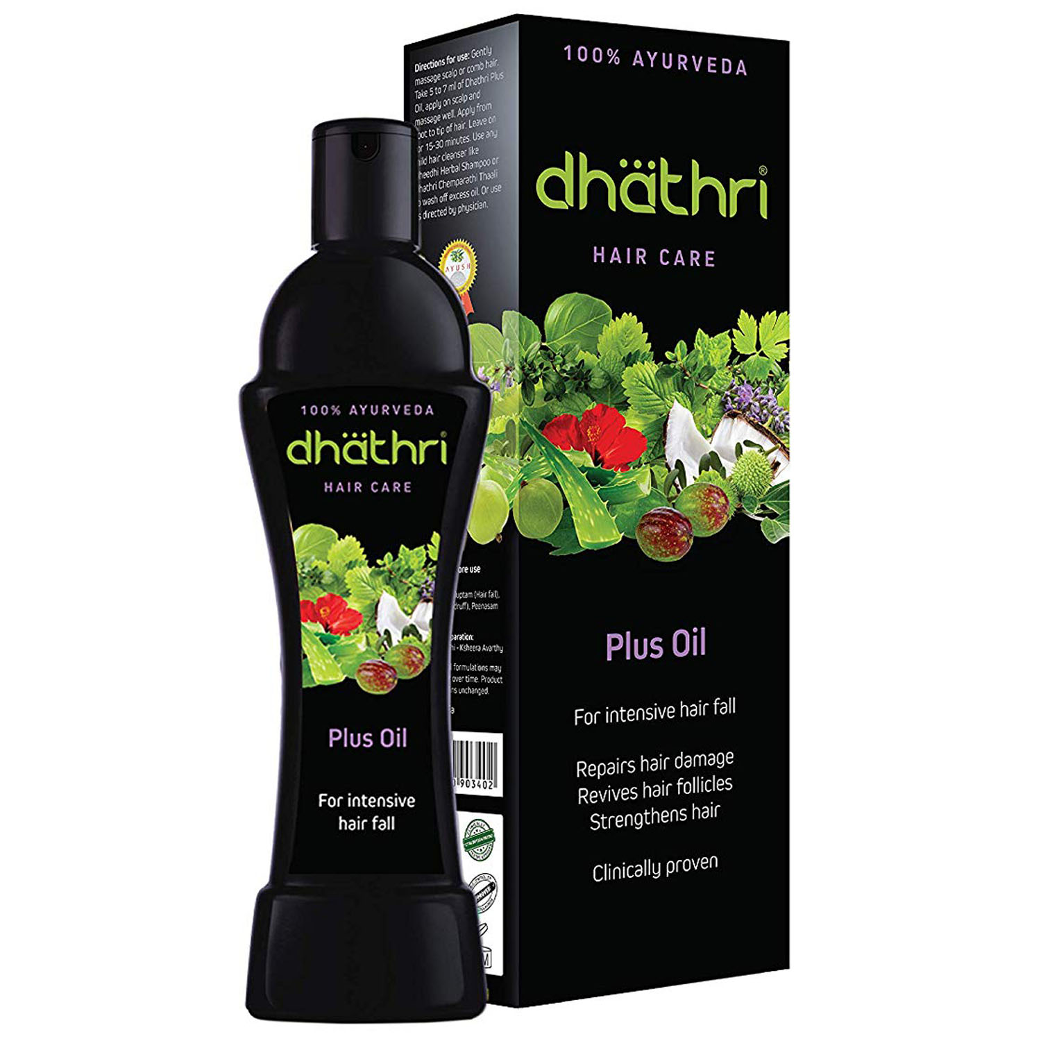 Dhathri Hair Care Plus Oil, 100 ml, Pack of 1 Dhathri Hair Care Plus Oil, 100 ml, Pack of 1