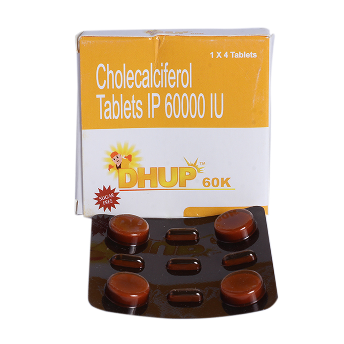 Dhup 60K Tablet 4's, Pack of 4 Dhup 60K Tablet 4's, Pack of 4