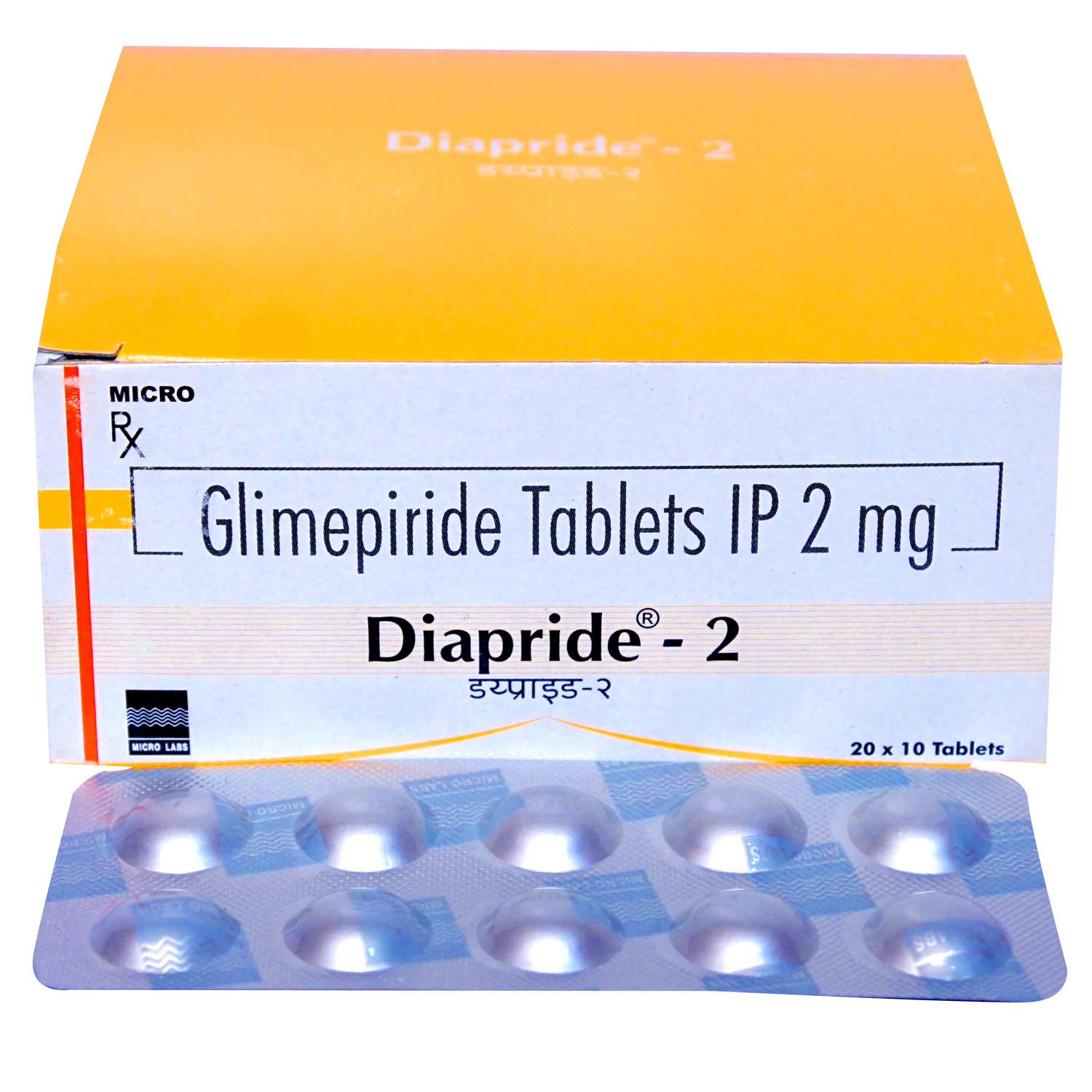 Diapride 2 mg Tablet 10's, Pack of 10 TabletS Diapride 2 mg Tablet 10's, Pack of 10 TabletS