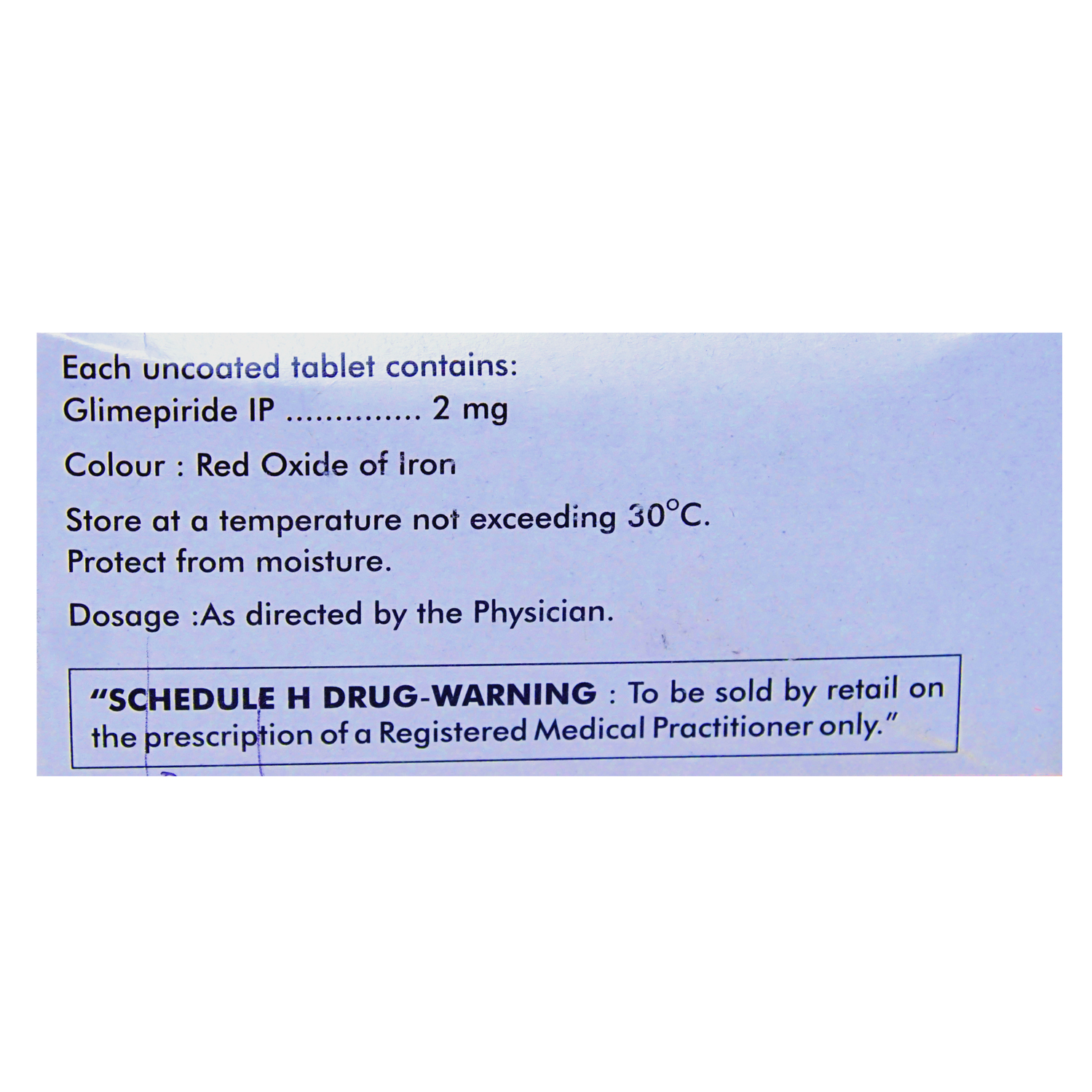 Diapride 2 mg Tablet 10's, Pack of 10 TabletS Diapride 2 mg Tablet 10's, Pack of 10 TabletS