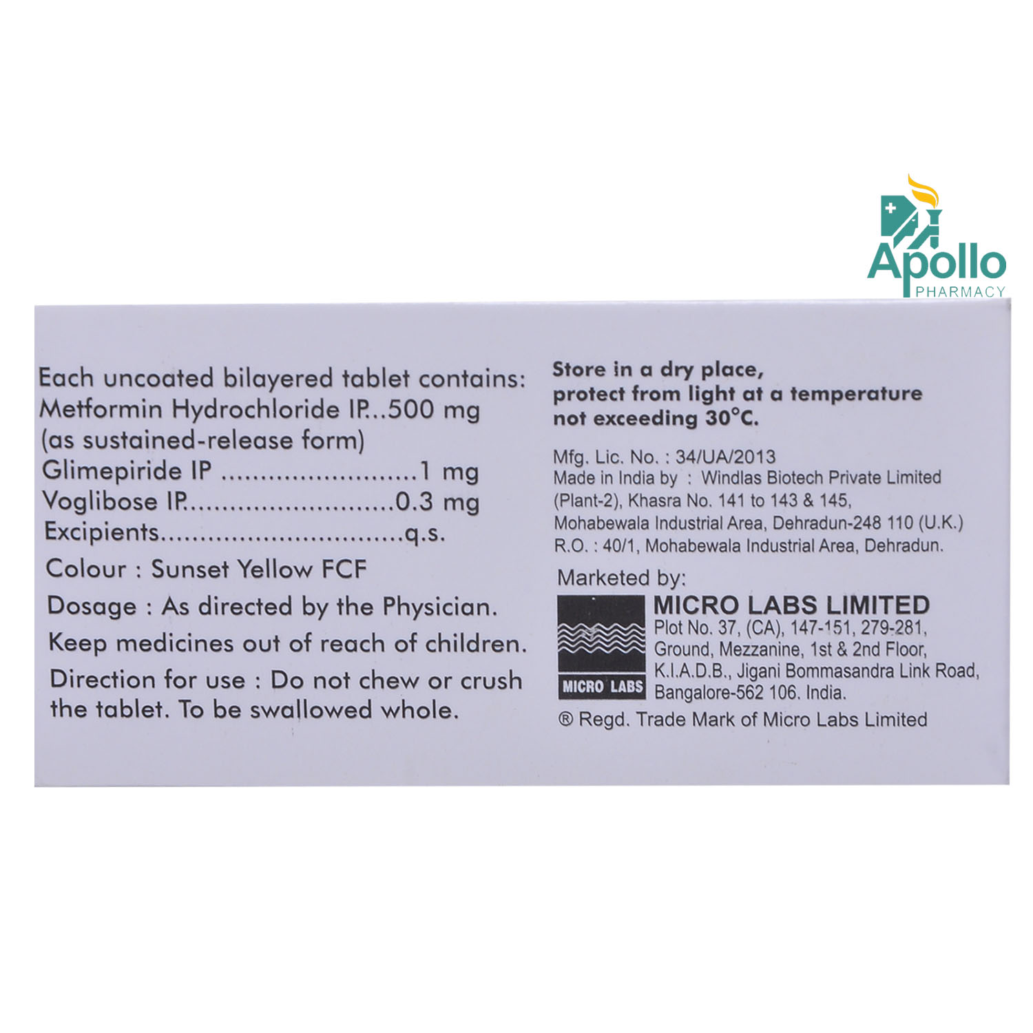 DIAPRIDE M1 HV TABLET 10'S, Pack of 10 TABLETS DIAPRIDE M1 HV TABLET 10'S, Pack of 10 TABLETS