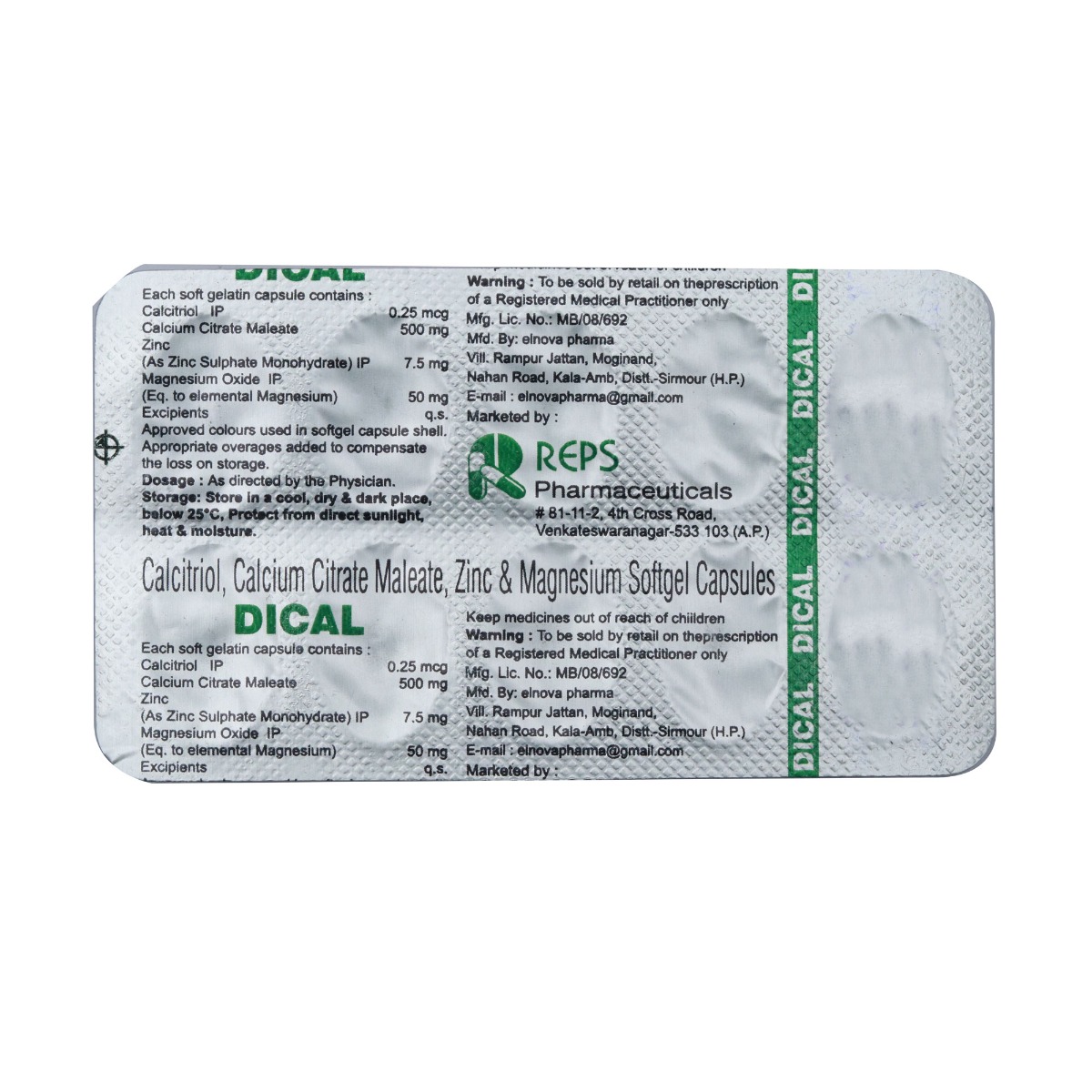 Dical Tablet 10's, Pack of 10 TabletS Dical Tablet 10's, Pack of 10 TabletS