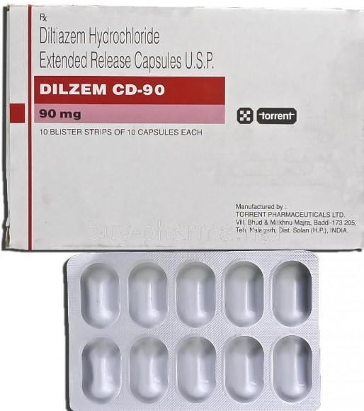 Dilzem CD-90 Capsule 10's, Pack of 10 CAPSULES Dilzem CD-90 Capsule 10's, Pack of 10 CAPSULES