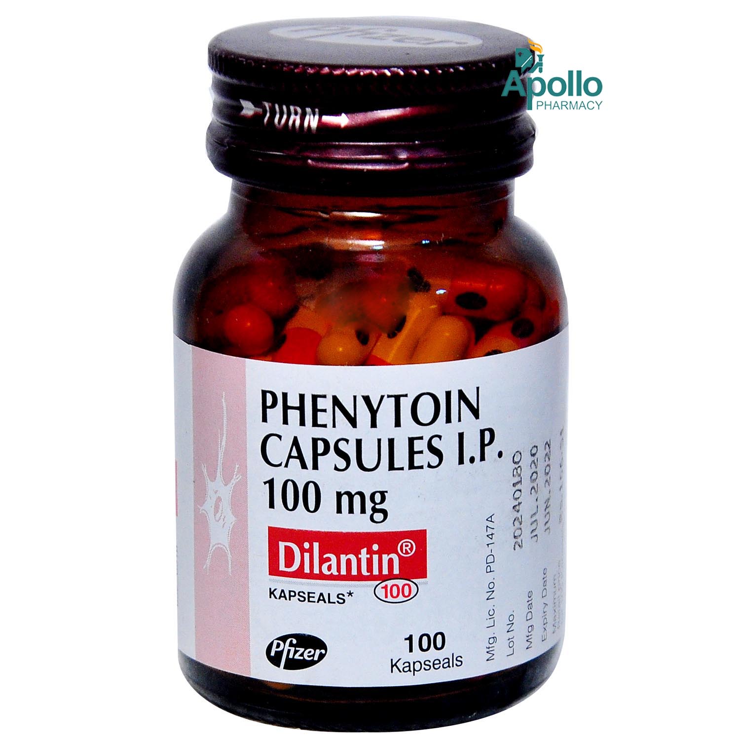 Buy Dilantin 100 Capsule 100's Online