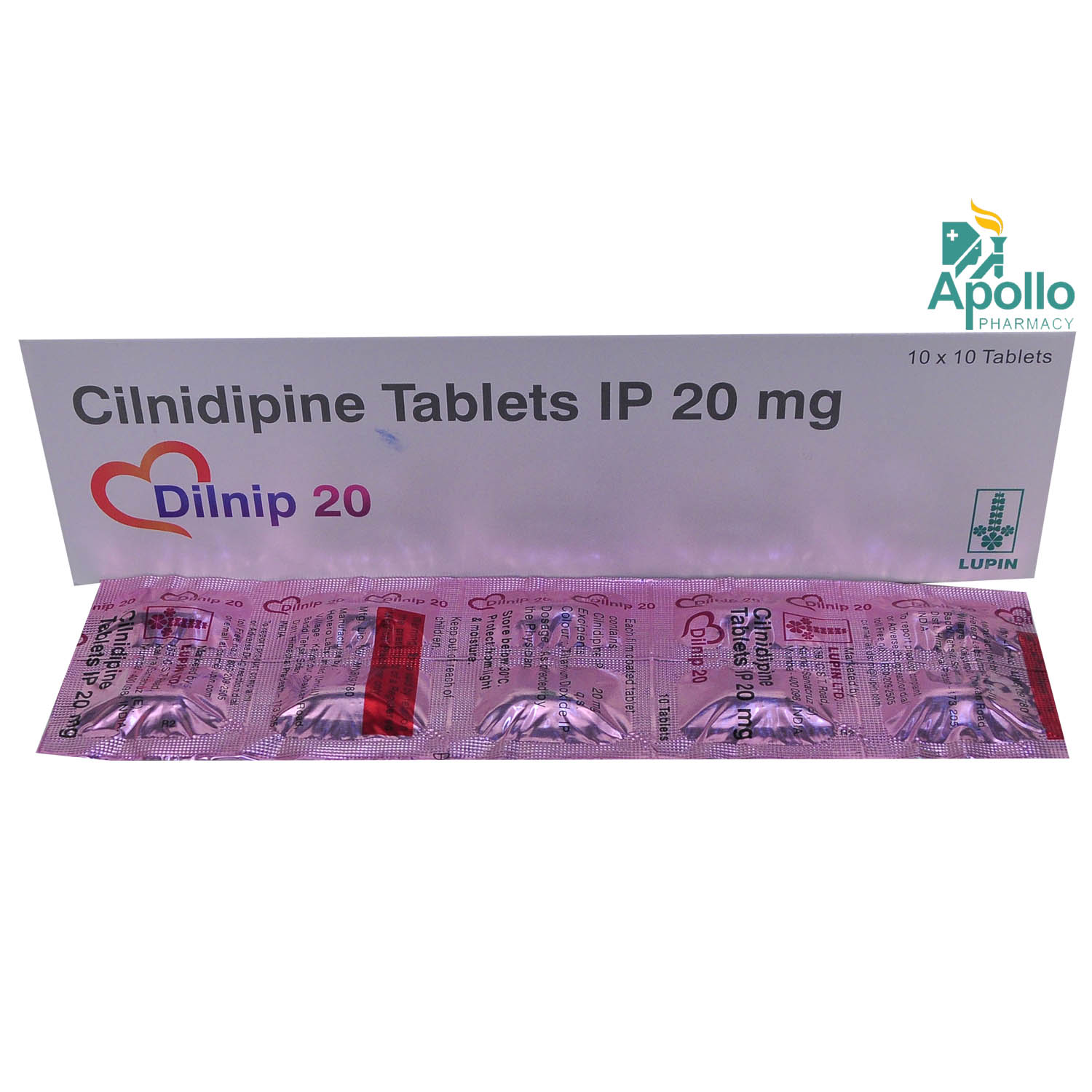 Dilnip 20 Tablet 10's, Pack of 10 TabletS Dilnip 20 Tablet 10's, Pack of 10 TabletS