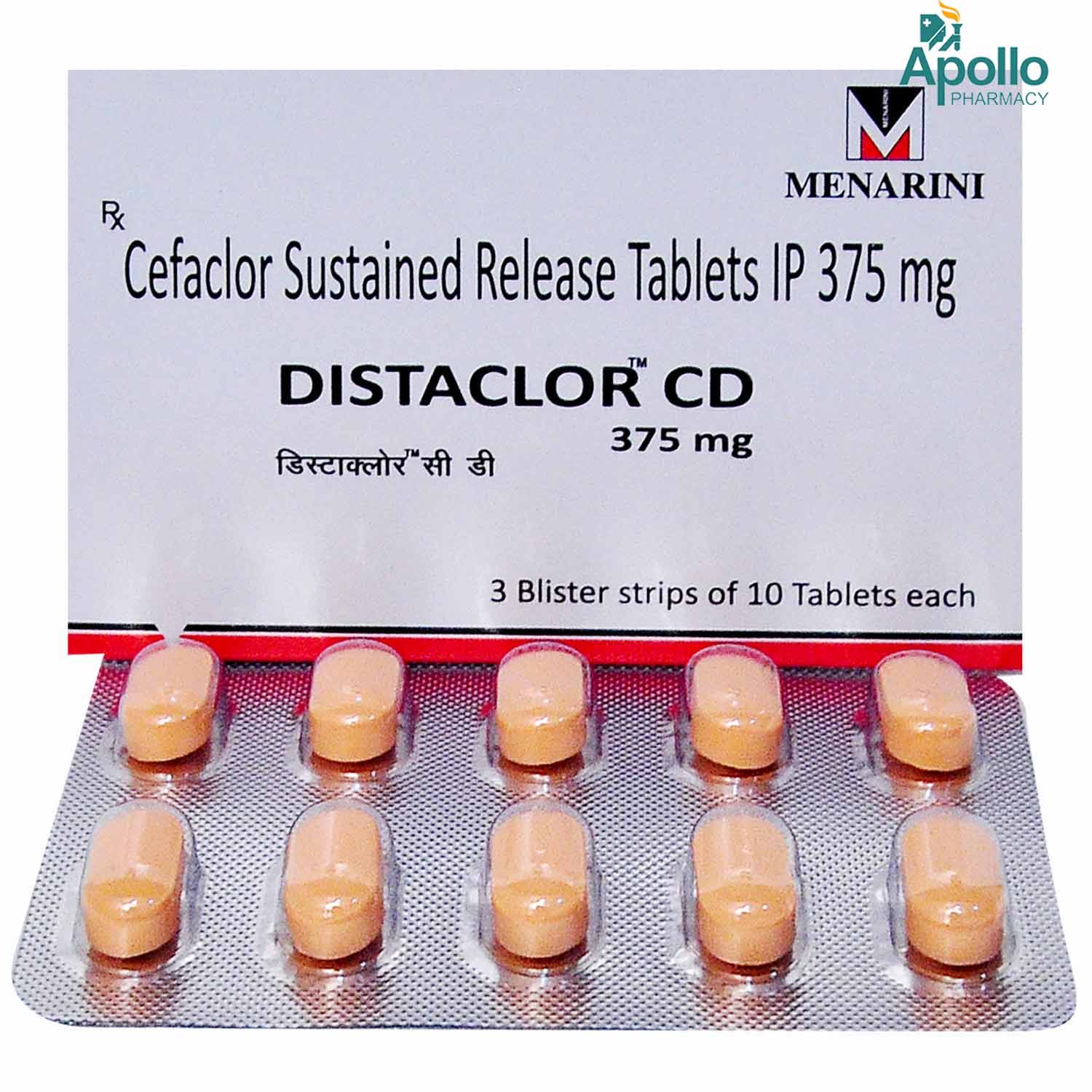 Distaclor CD 375 Tablet 10's, Pack of 10 TABLETS Distaclor CD 375 Tablet 10's, Pack of 10 TABLETS