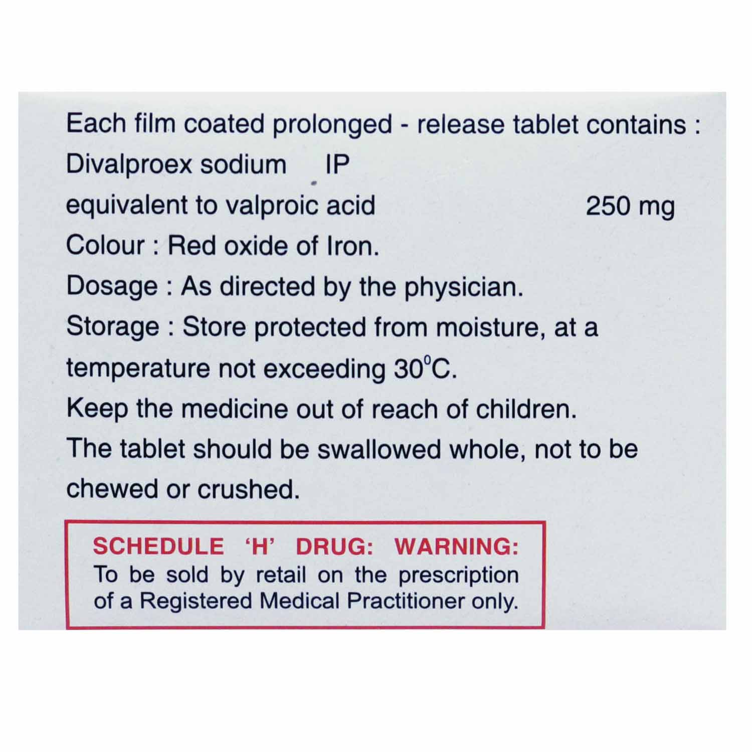 Divalex OD 250 mg Tablet 10's, Pack of 10 TabletS Divalex OD 250 mg Tablet 10's, Pack of 10 TabletS
