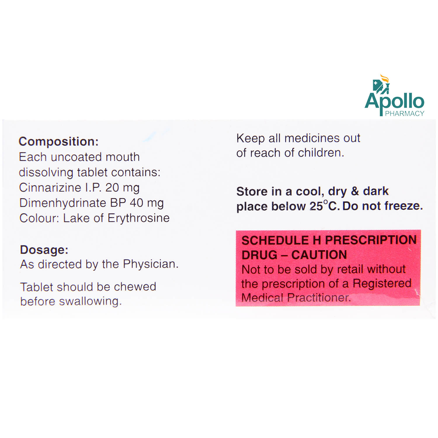 Diziron D Tablet 10's, Pack of 10 TABLETS Diziron D Tablet 10's, Pack of 10 TABLETS