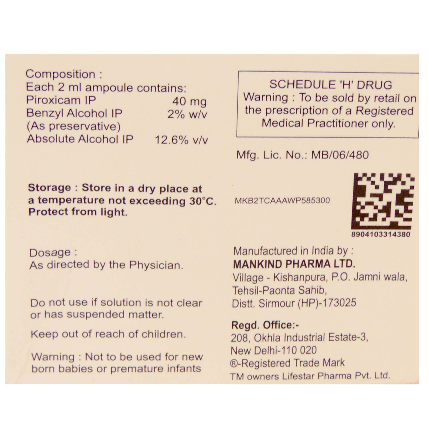 Doloforce Injection 4 x 2 ml, Pack of 4 InjectionS Doloforce Injection 4 x 2 ml, Pack of 4 InjectionS