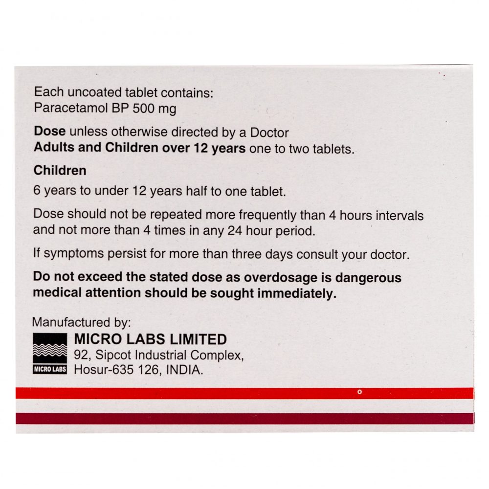 Dolo 500 Tablet 10's, Pack of 10 TABLETS Dolo 500 Tablet 10's, Pack of 10 TABLETS