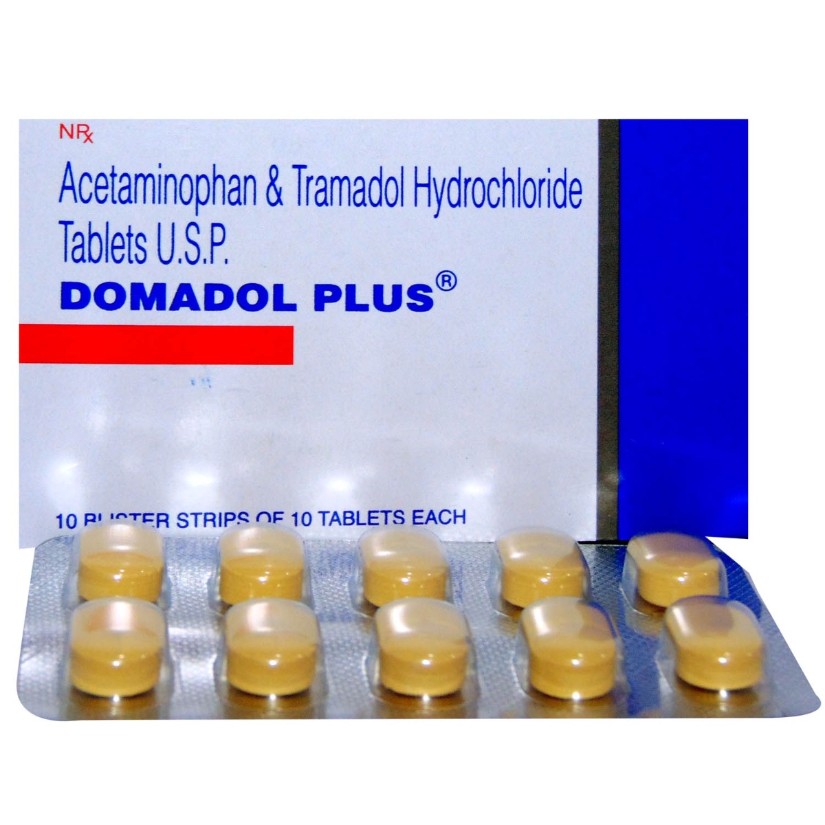Domadol Plus Tablet 10's, Pack of 10 Domadol Plus Tablet 10's, Pack of 10