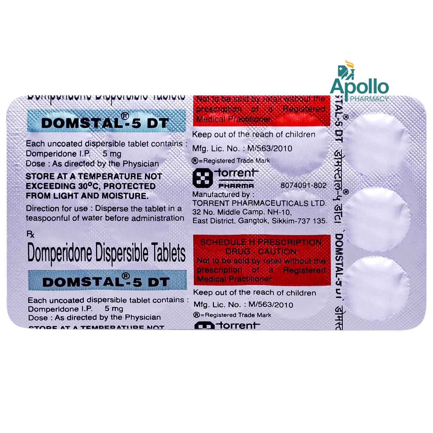 Domstal-5 DT Tablet 15's, Pack of 15 TABLETS Domstal-5 DT Tablet 15's, Pack of 15 TABLETS