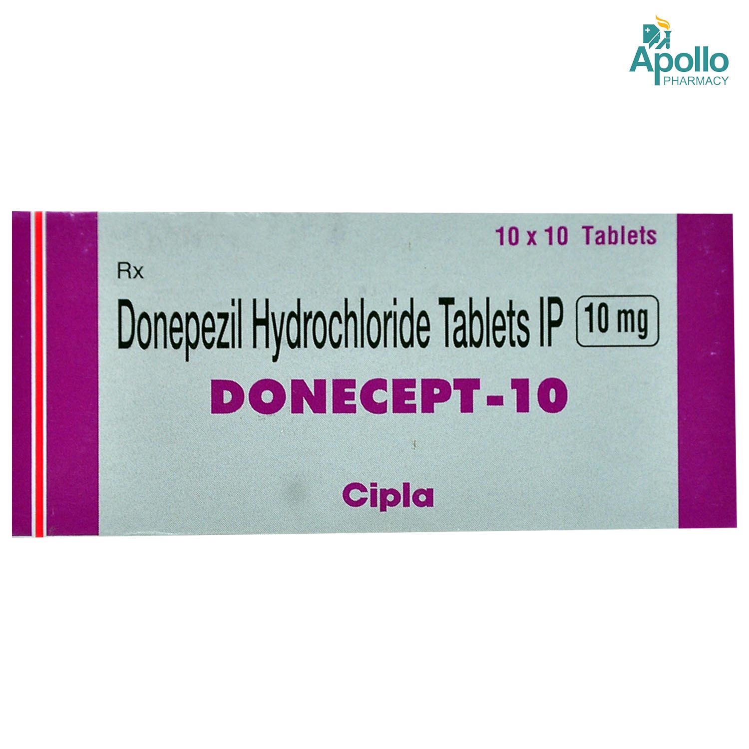 Donecept-10 Tablet 10's, Pack of 10 TabletS Donecept-10 Tablet 10's, Pack of 10 TabletS