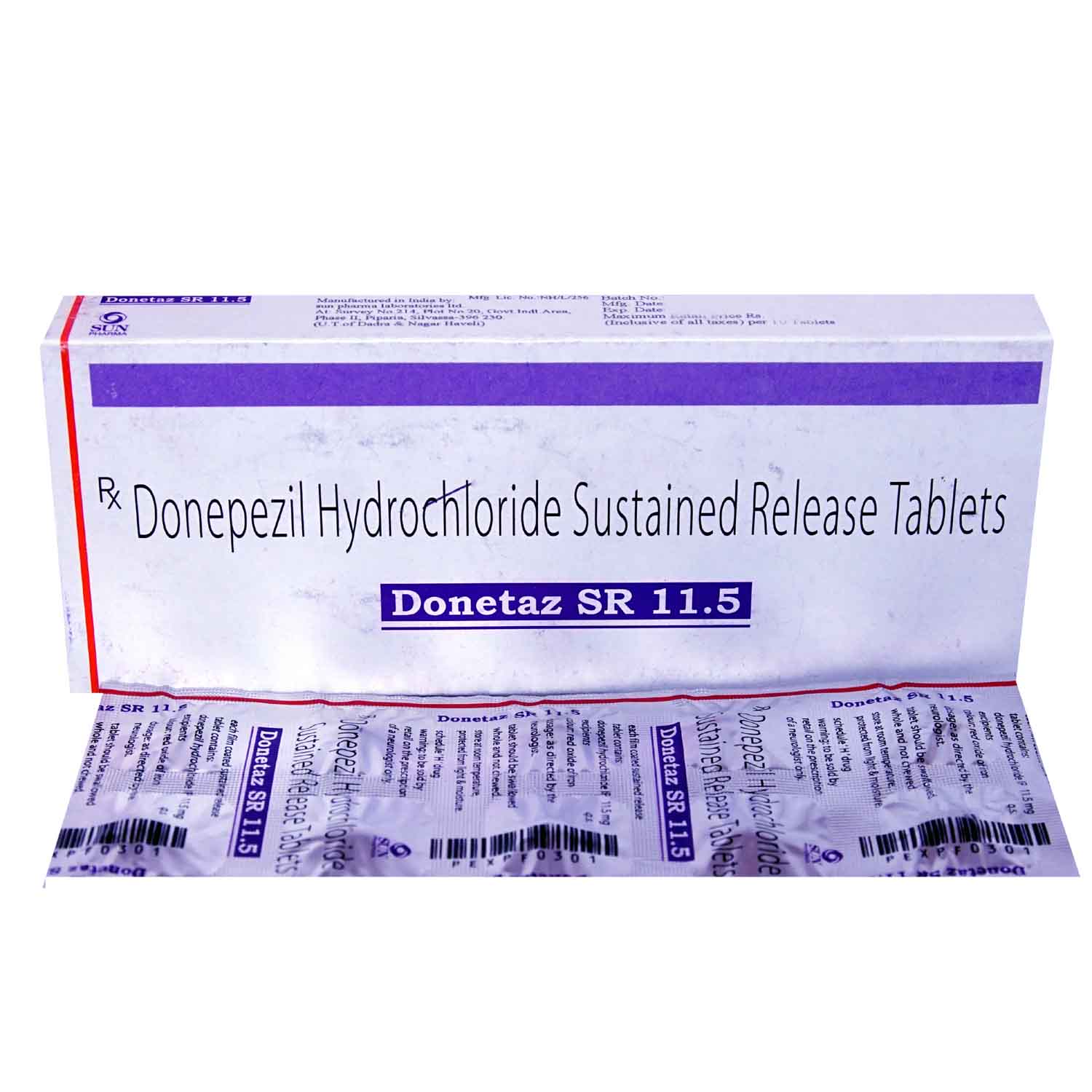 Donetaz SR 11.5 Tablet 10's, Pack of 10 TABLETS Donetaz SR 11.5 Tablet 10's, Pack of 10 TABLETS