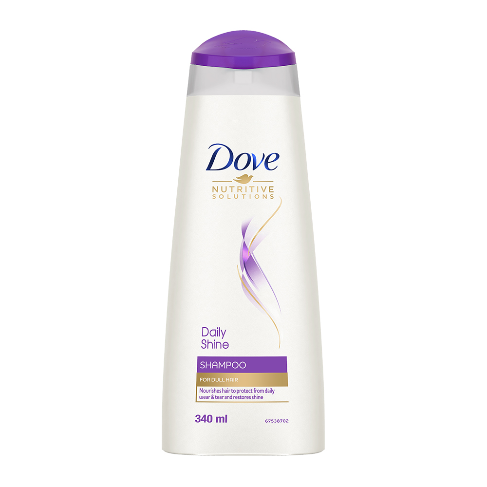 Dove Daily Shine Shampoo for Dull Hair, 340 ml, Pack of 1 Dove Daily Shine Shampoo for Dull Hair, 340 ml, Pack of 1