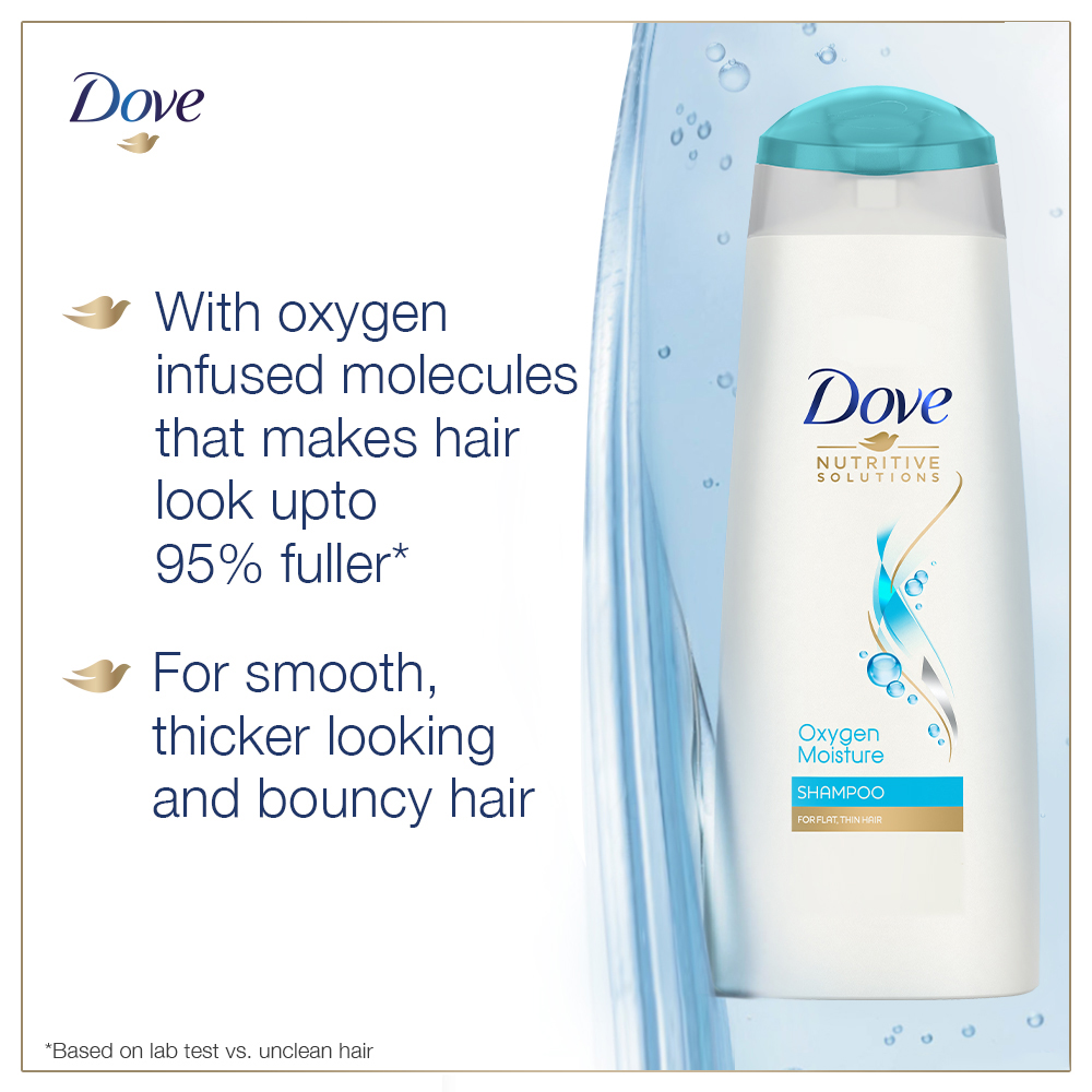 Dove Oxygen Moisture Shampoo, 340 ml, Pack of 1 Dove Oxygen Moisture Shampoo, 340 ml, Pack of 1