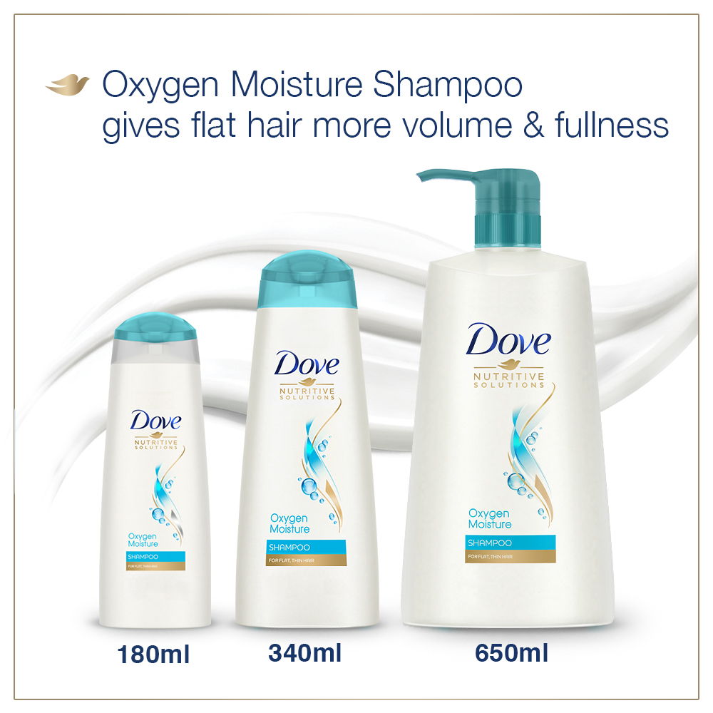 Dove Oxygen Moisture Shampoo, 340 ml, Pack of 1 Dove Oxygen Moisture Shampoo, 340 ml, Pack of 1