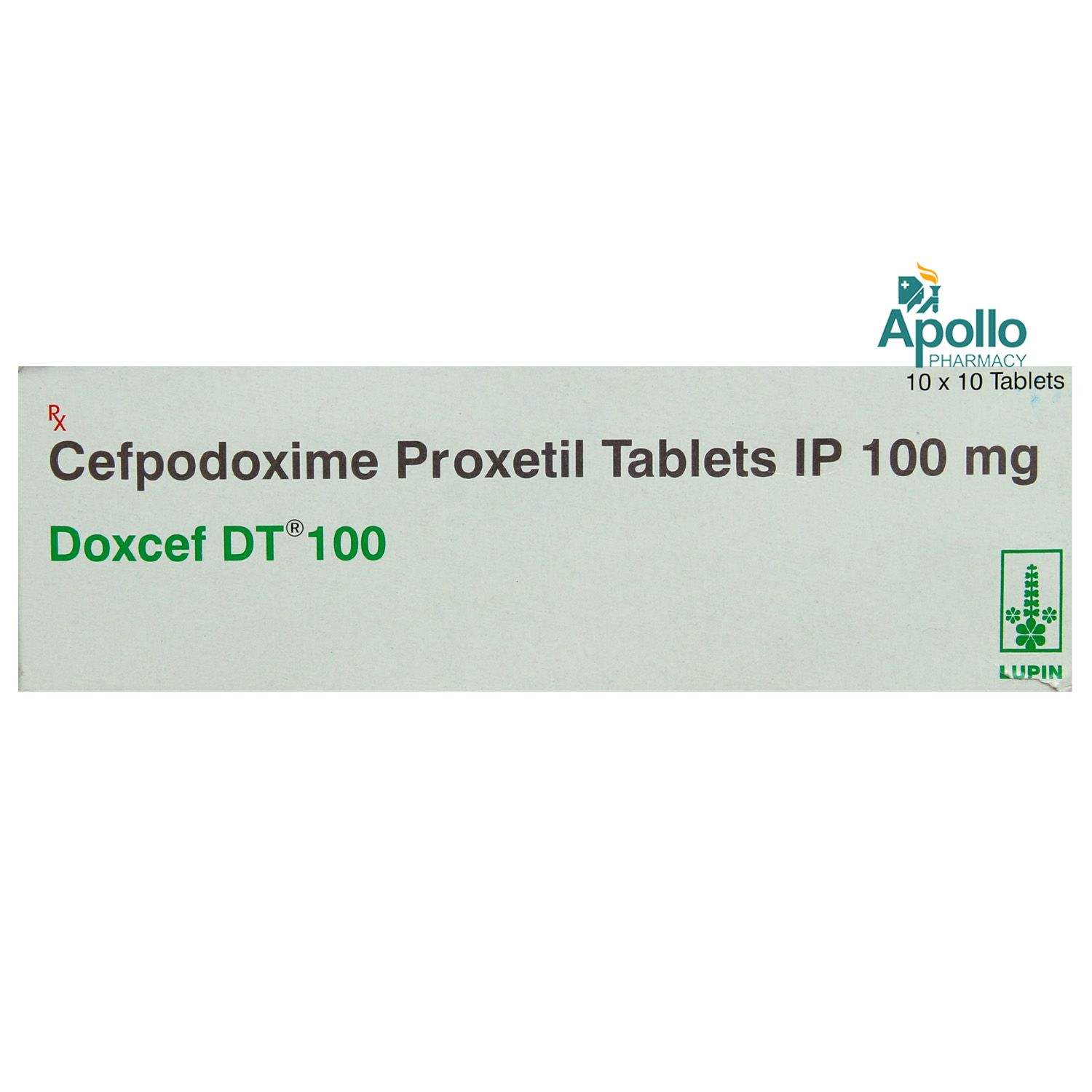 Doxcef DT 100 mg Tablet 10's, Pack of 10 TabletS Doxcef DT 100 mg Tablet 10's, Pack of 10 TabletS