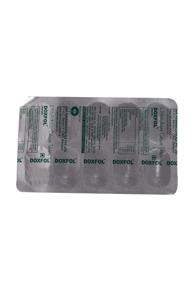 Doxfol Tablet 10's, Pack of 10 TabletS Doxfol Tablet 10's, Pack of 10 TabletS