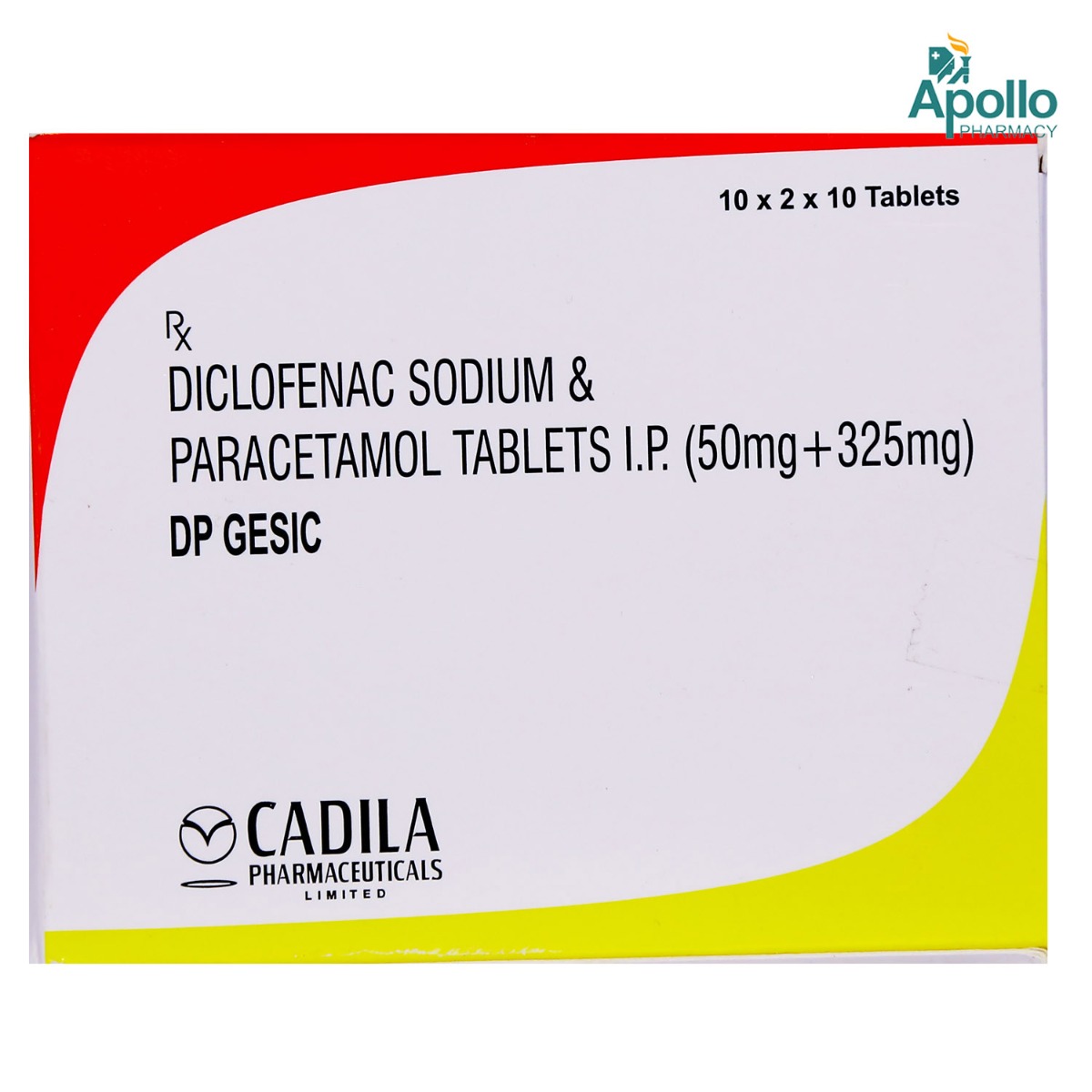 DP Gesic Tablet 10's, Pack of 10 TABLETS DP Gesic Tablet 10's, Pack of 10 TABLETS