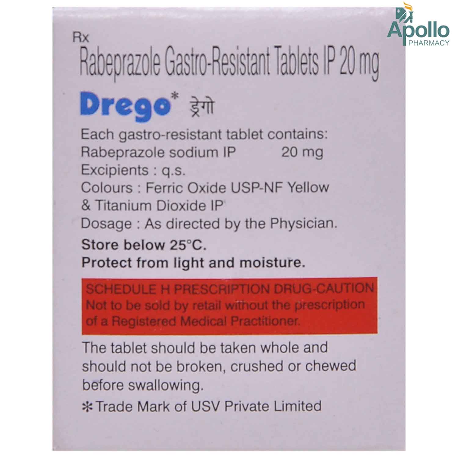 Drego Tablet 10's, Pack of 10 TABLETS Drego Tablet 10's, Pack of 10 TABLETS