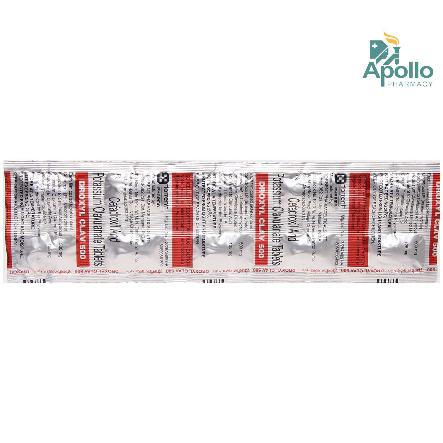 Droxyl Clav 500 Tablet 10's, Pack of 10 TABLETS Droxyl Clav 500 Tablet 10's, Pack of 10 TABLETS